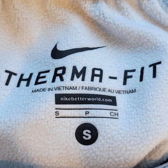 Nike Therma-Fit Sweatpants Mens Size Small Light Gray Ankle Length Drawstring - Picture 9 of 12